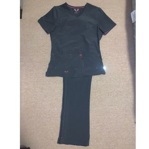 Small Gray Scrub Set